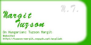 margit tuzson business card